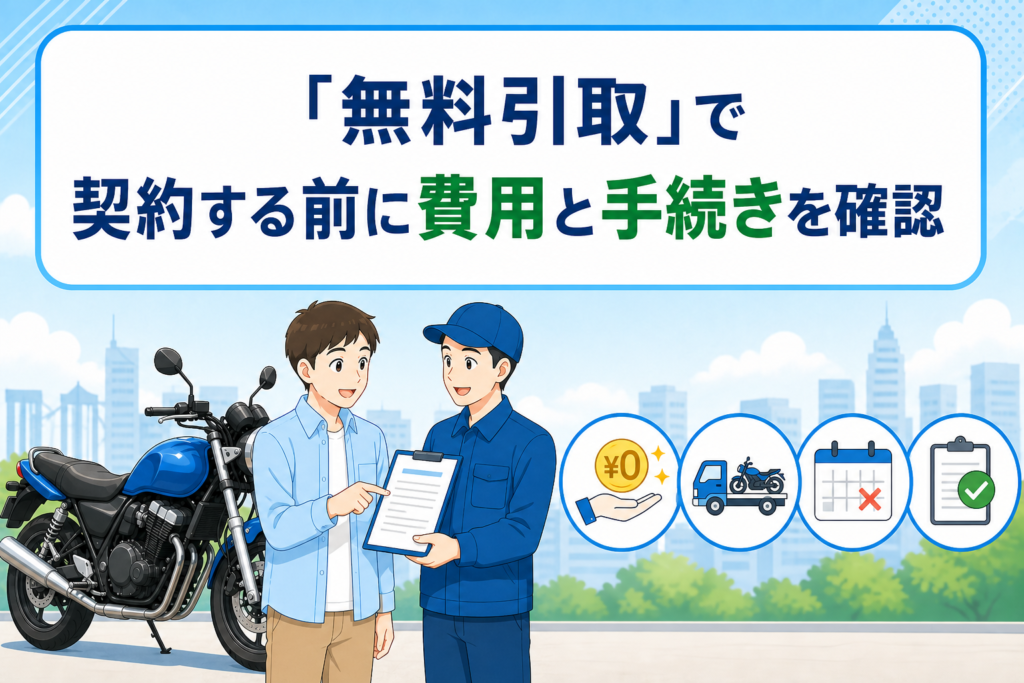 無料引取の契約前に費用と廃車手続きを確認