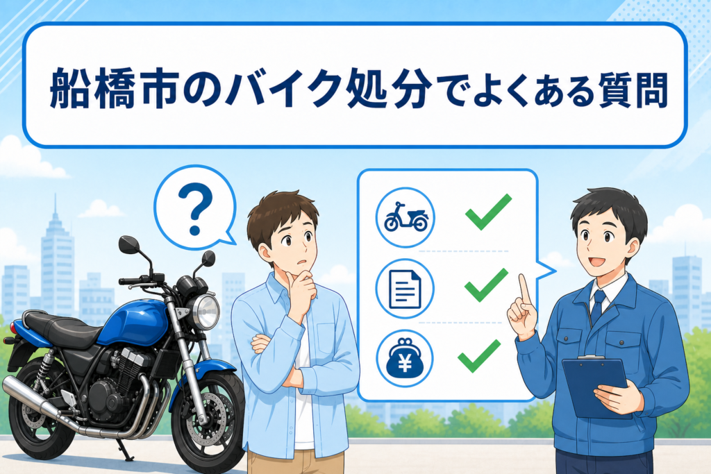 船橋市のバイク処分でよくある質問