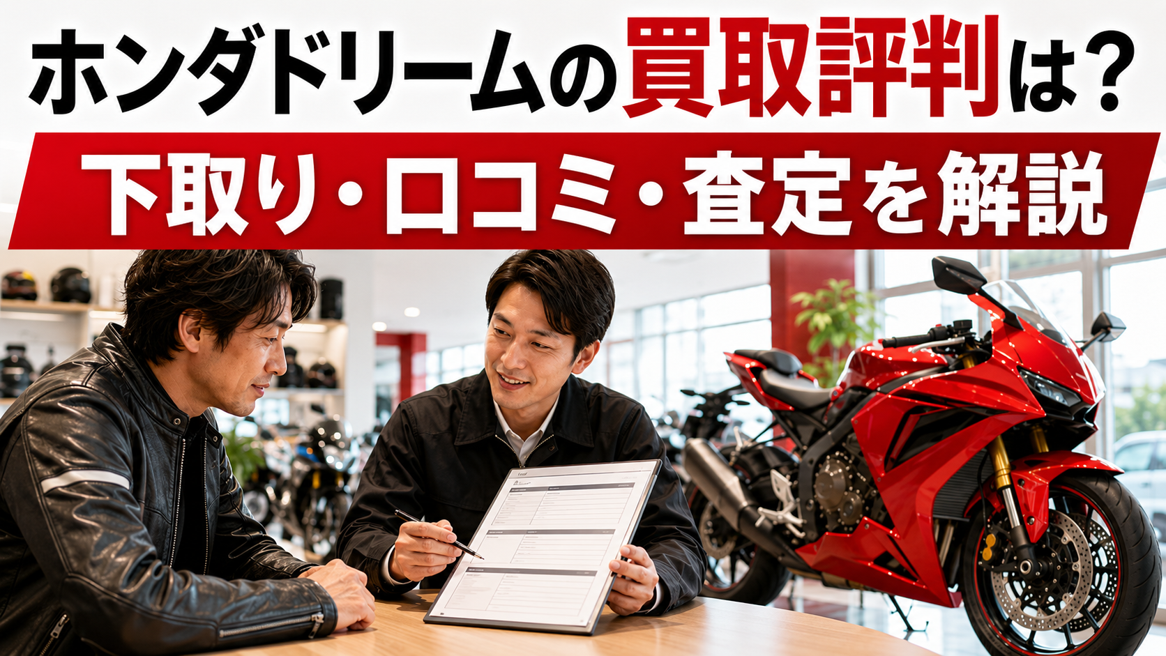 ホンダドリームの買取評判は？下取り・口コミ・査定を解説