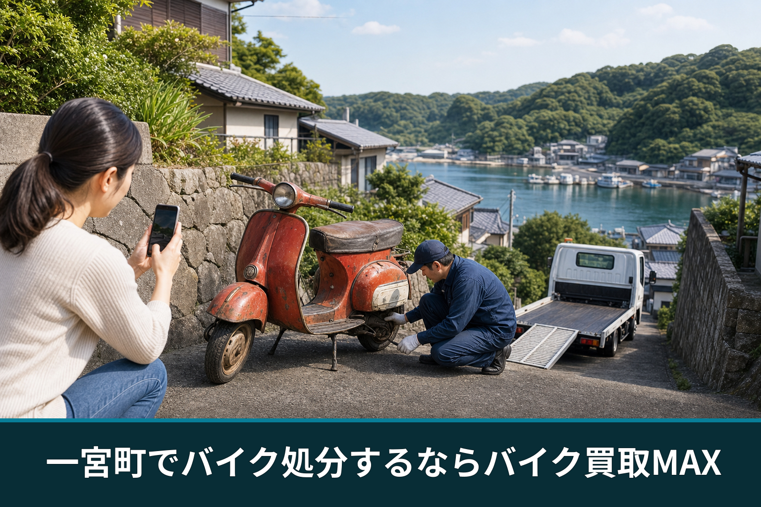 一宮町でバイク処分するならバイク買取MAX