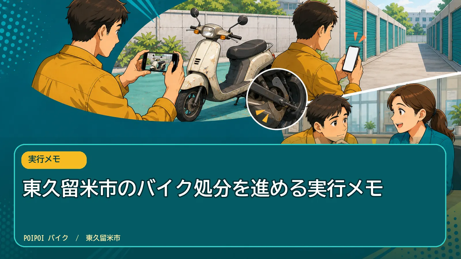 東久留米市のバイク処分を進める実行メモ