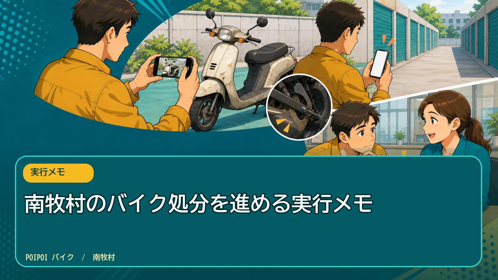 南牧村のバイク処分を進める実行メモ