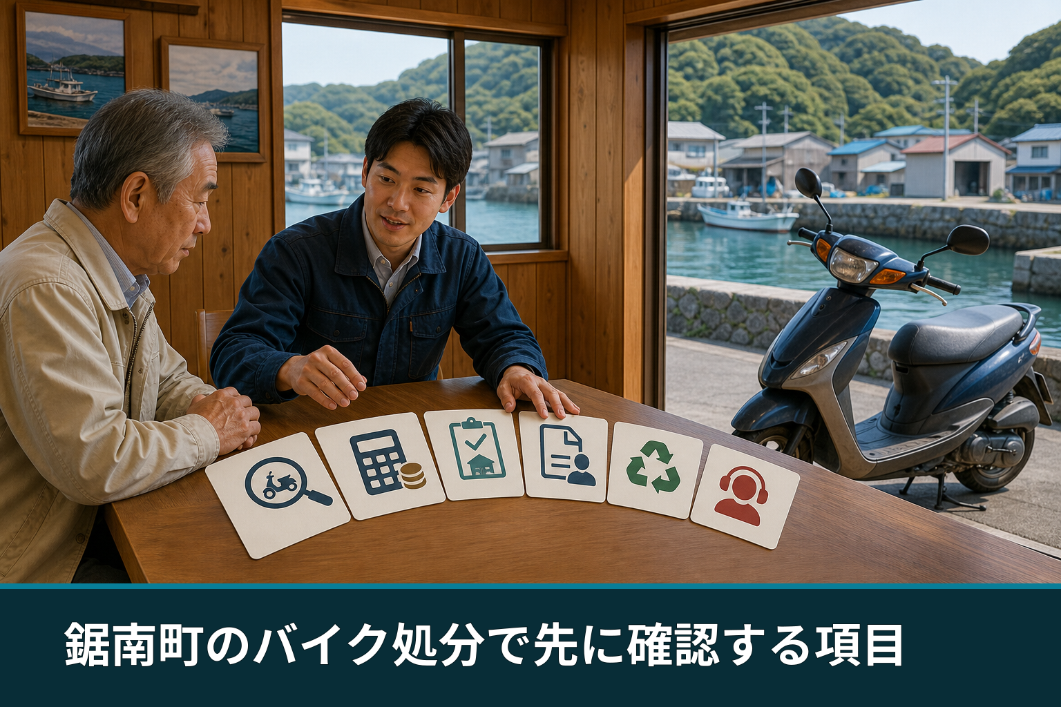 鋸南町のバイク処分で先に確認する項目