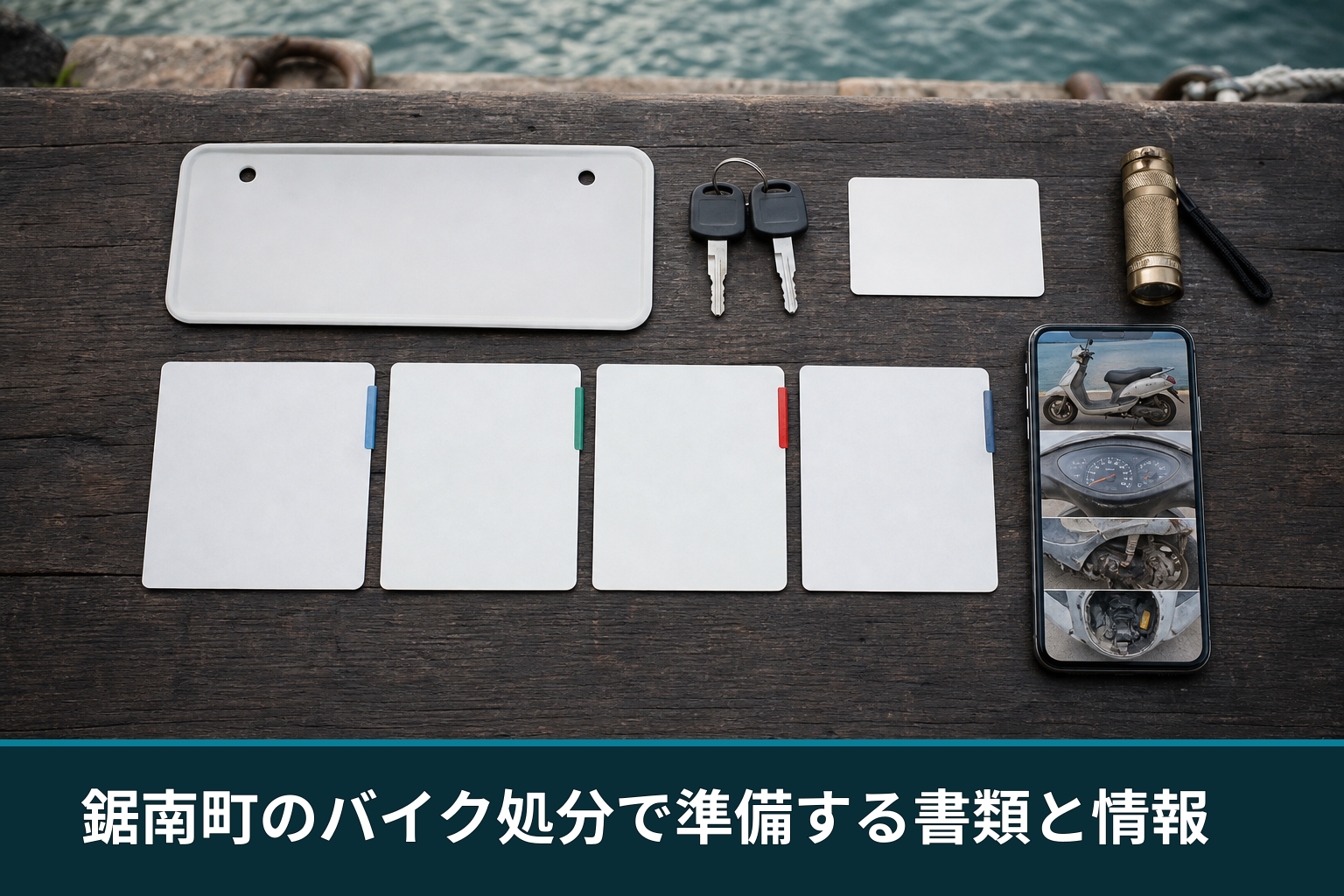 鋸南町のバイク処分で準備する書類と情報