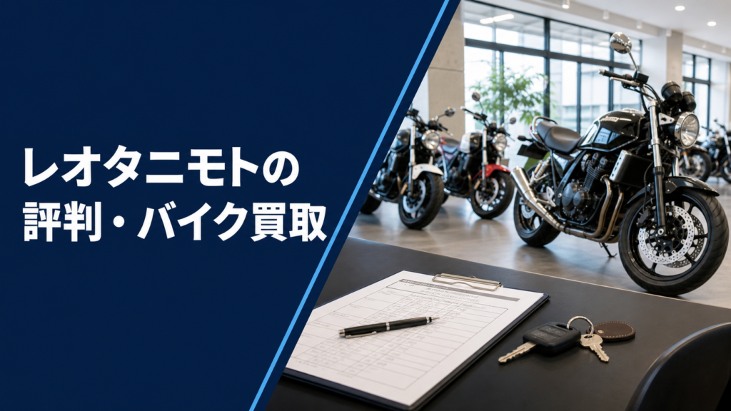 レオタニモトの評判・バイク買取｜公式サービスと査定前の確認点