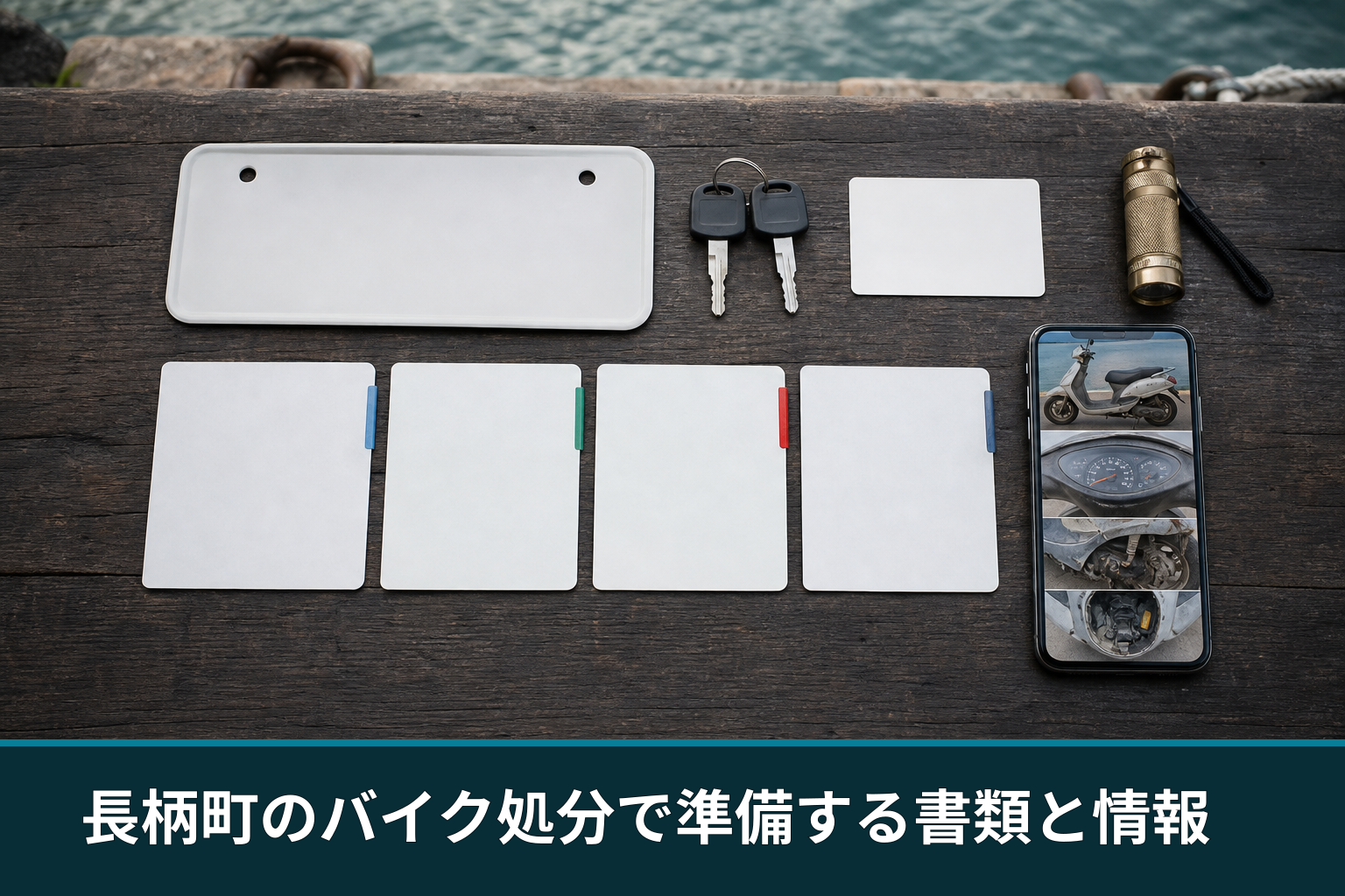 長柄町のバイク処分で準備する書類と情報