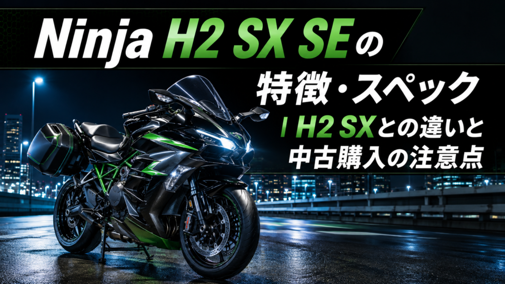 Ninja H2 SX SEの特徴・スペック｜H2 SXとの違いと中古購入の注意点