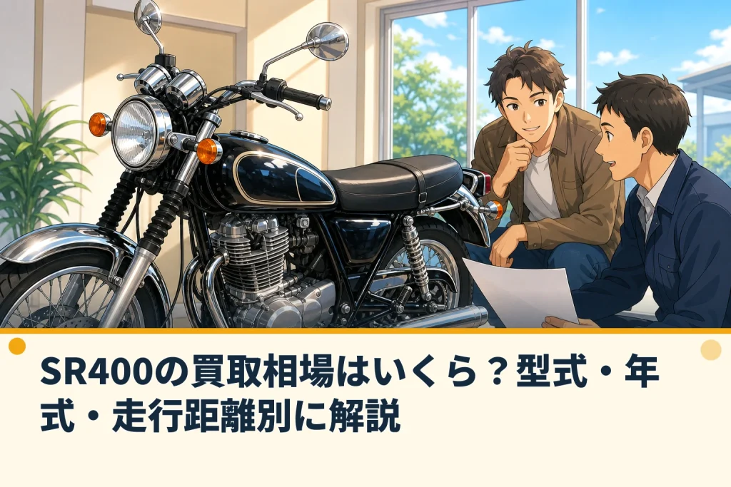 SR400の買取相場はいくら？型式・年式・走行距離別に解説
