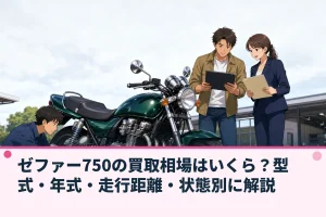 ゼファー750の買取相場はいくら？型式・年式・走行距離・状態別に解説