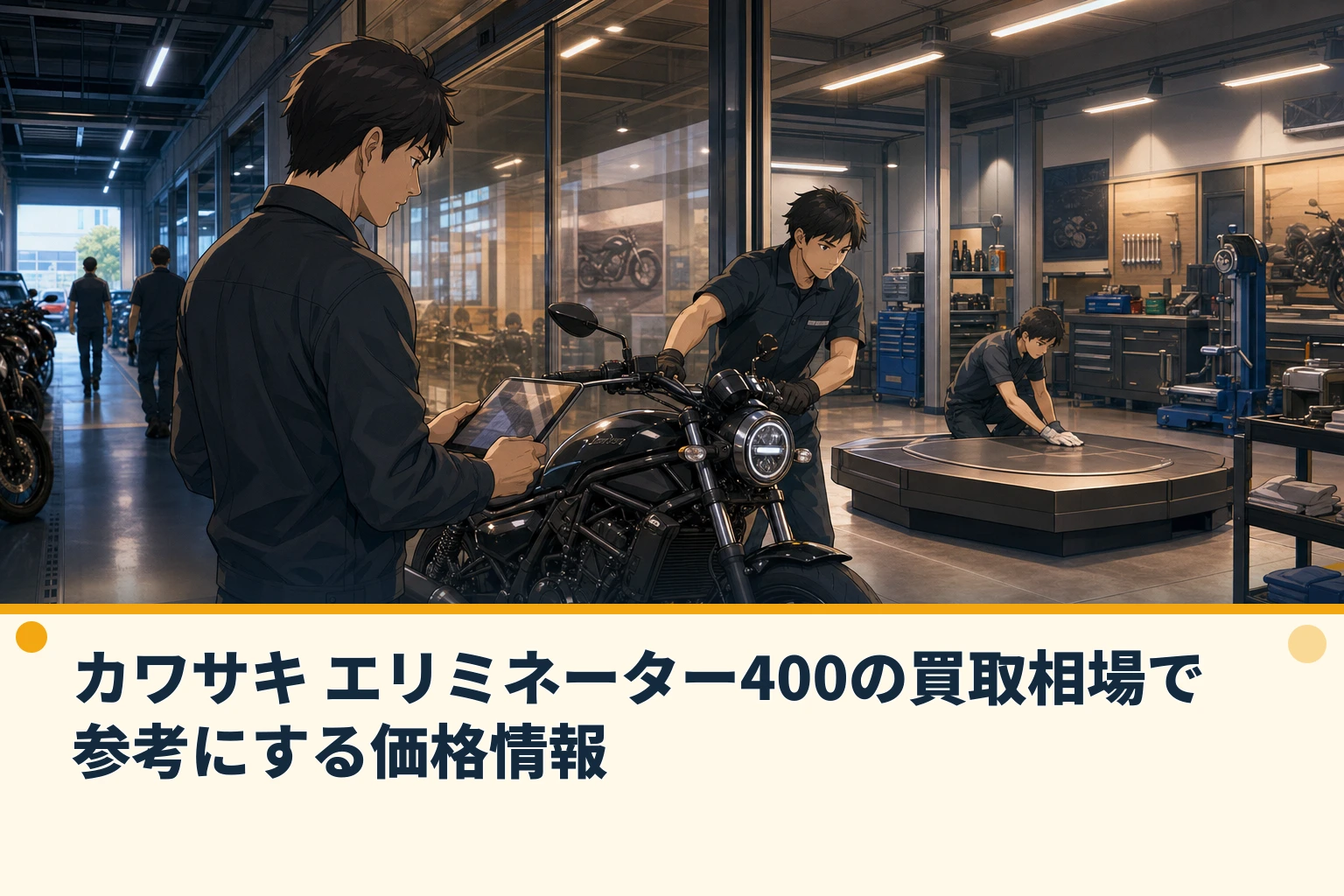 カワサキ エリミネーター400の買取相場で参考にする価格情報