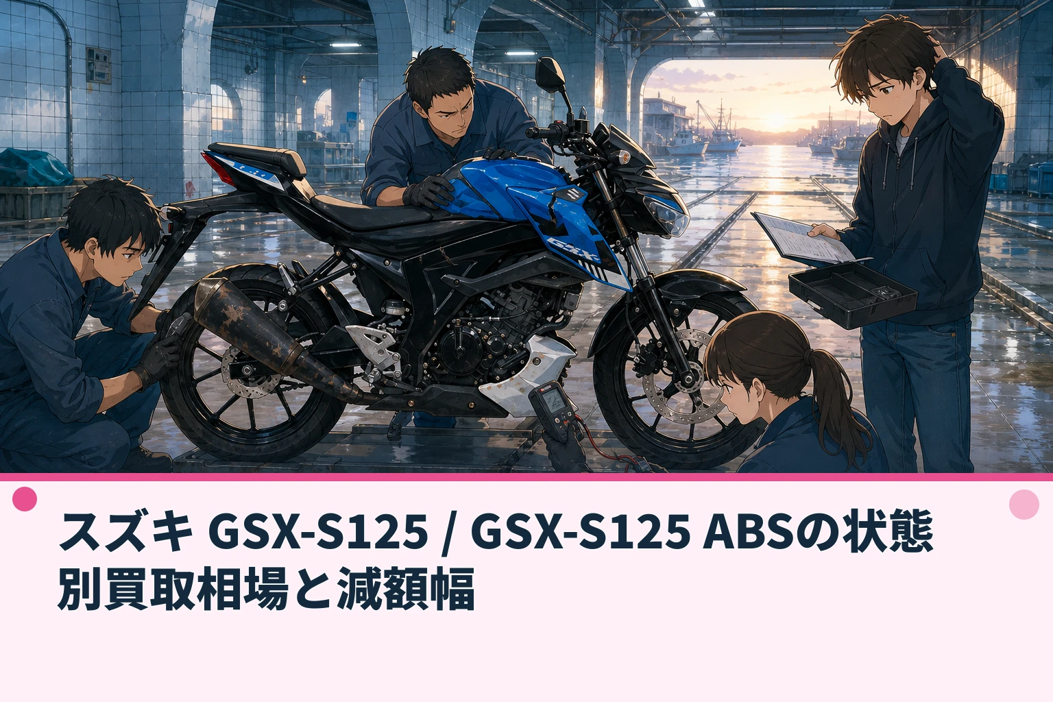 スズキ GSX-S125 / GSX-S125 ABSの状態別買取相場と減額幅