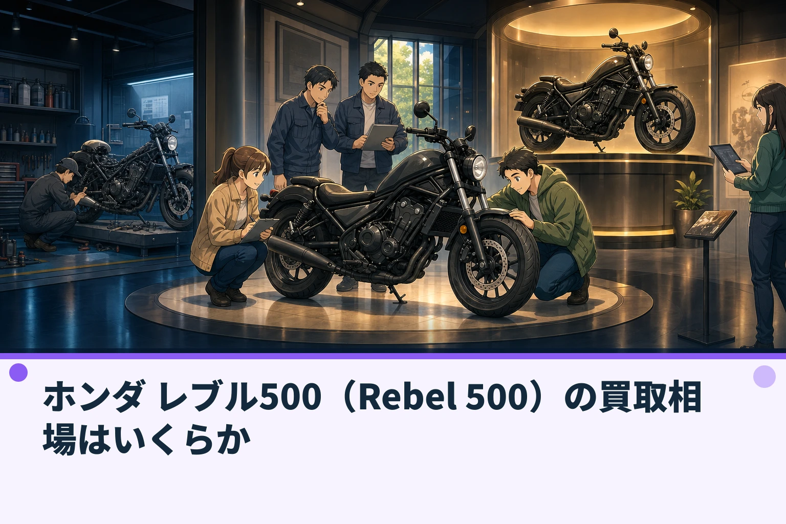 ホンダ レブル500(Rebel 500)の買取相場はいくらか