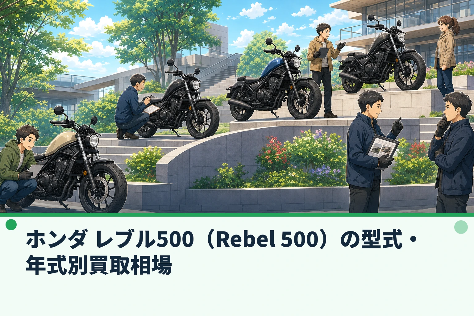 ホンダ レブル500(Rebel 500)の型式・年式別買取相場
