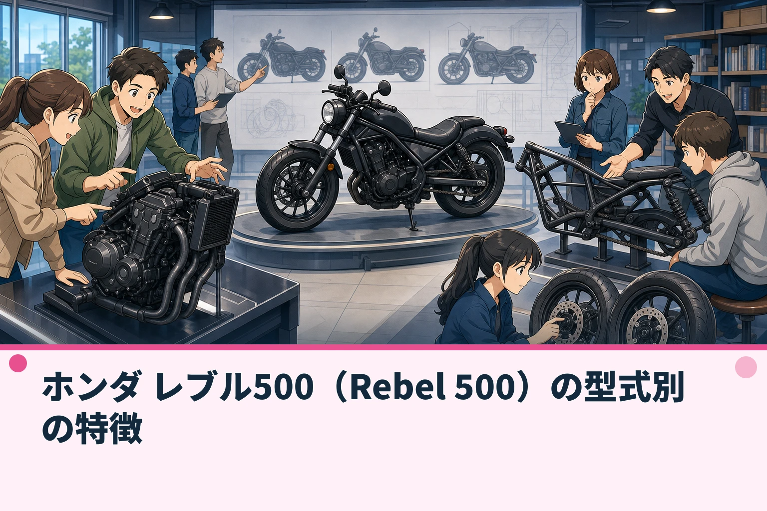 ホンダ レブル500(Rebel 500)の型式別の特徴