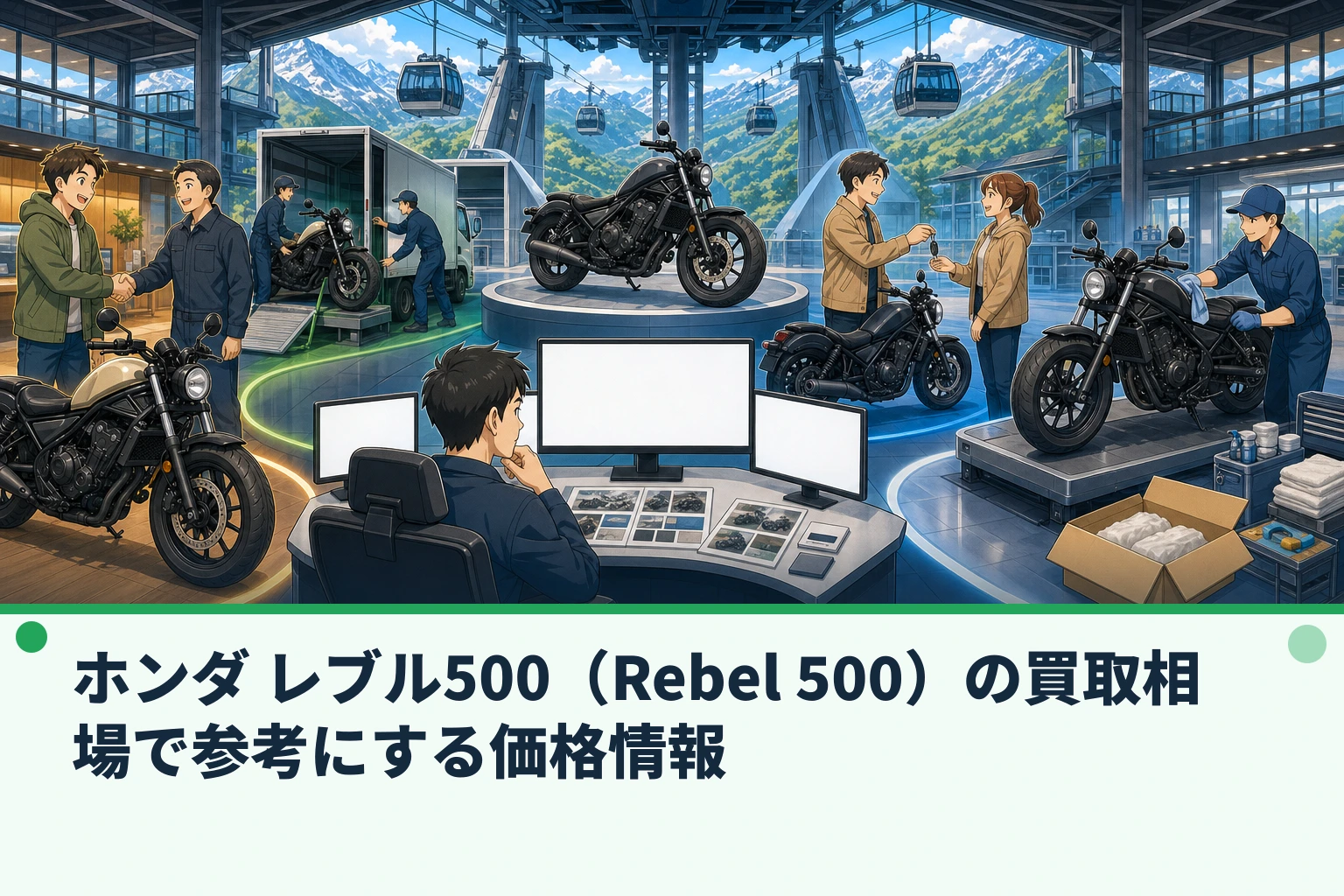 ホンダ レブル500(Rebel 500)の買取相場で参考にする価格情報