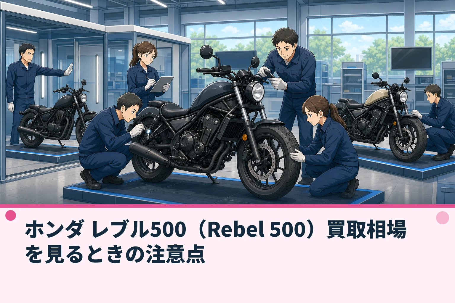 ホンダ レブル500(Rebel 500)買取相場を見るときの注意点