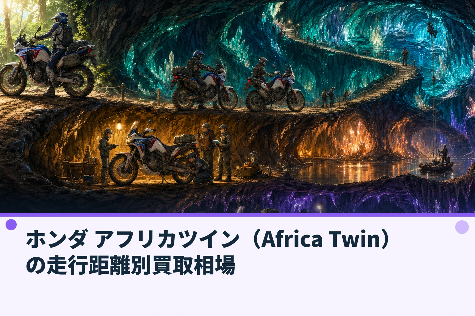 ホンダ アフリカツイン(Africa Twin)の走行距離別買取相場