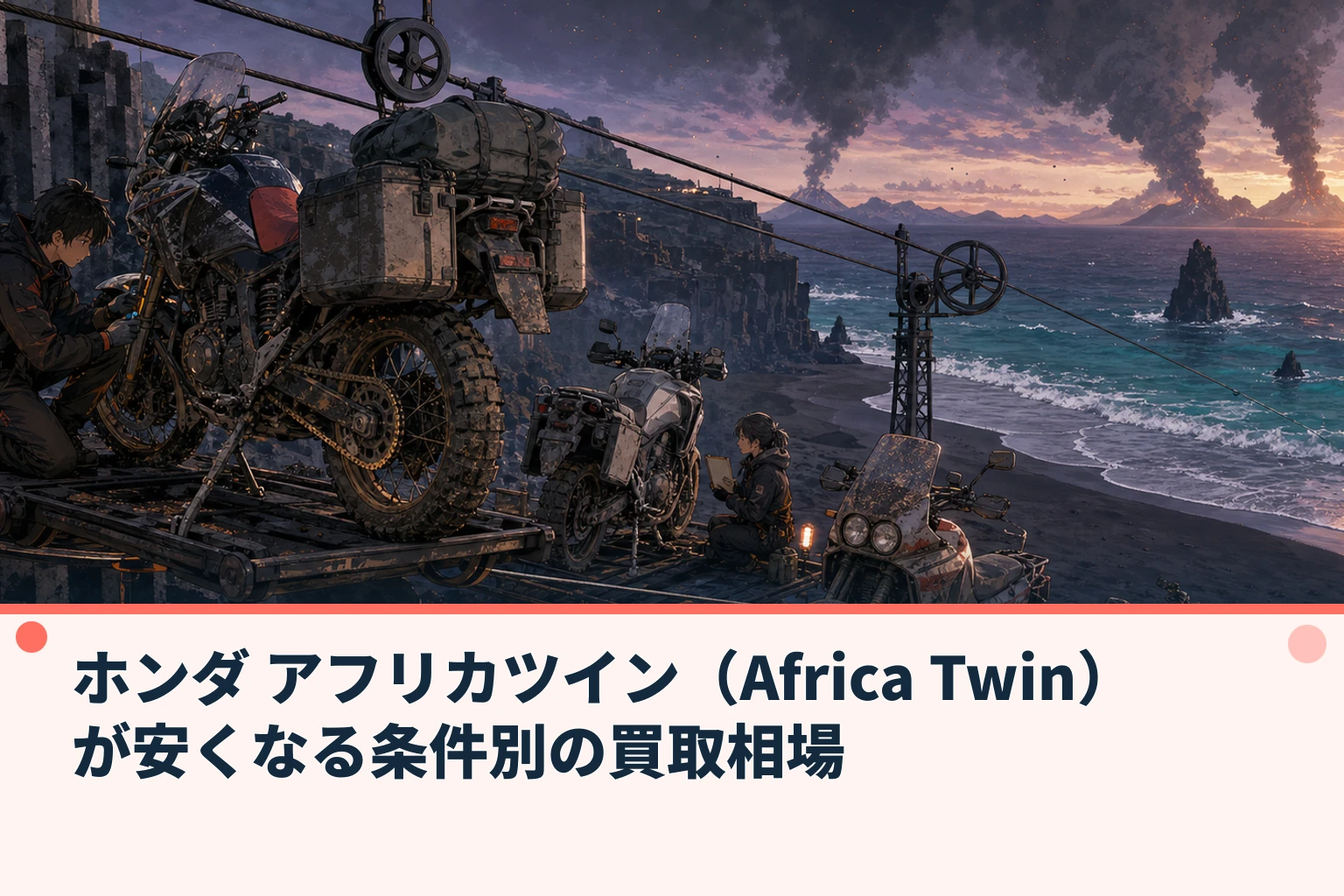 ホンダ アフリカツイン(Africa Twin)が安くなる条件別の買取相場