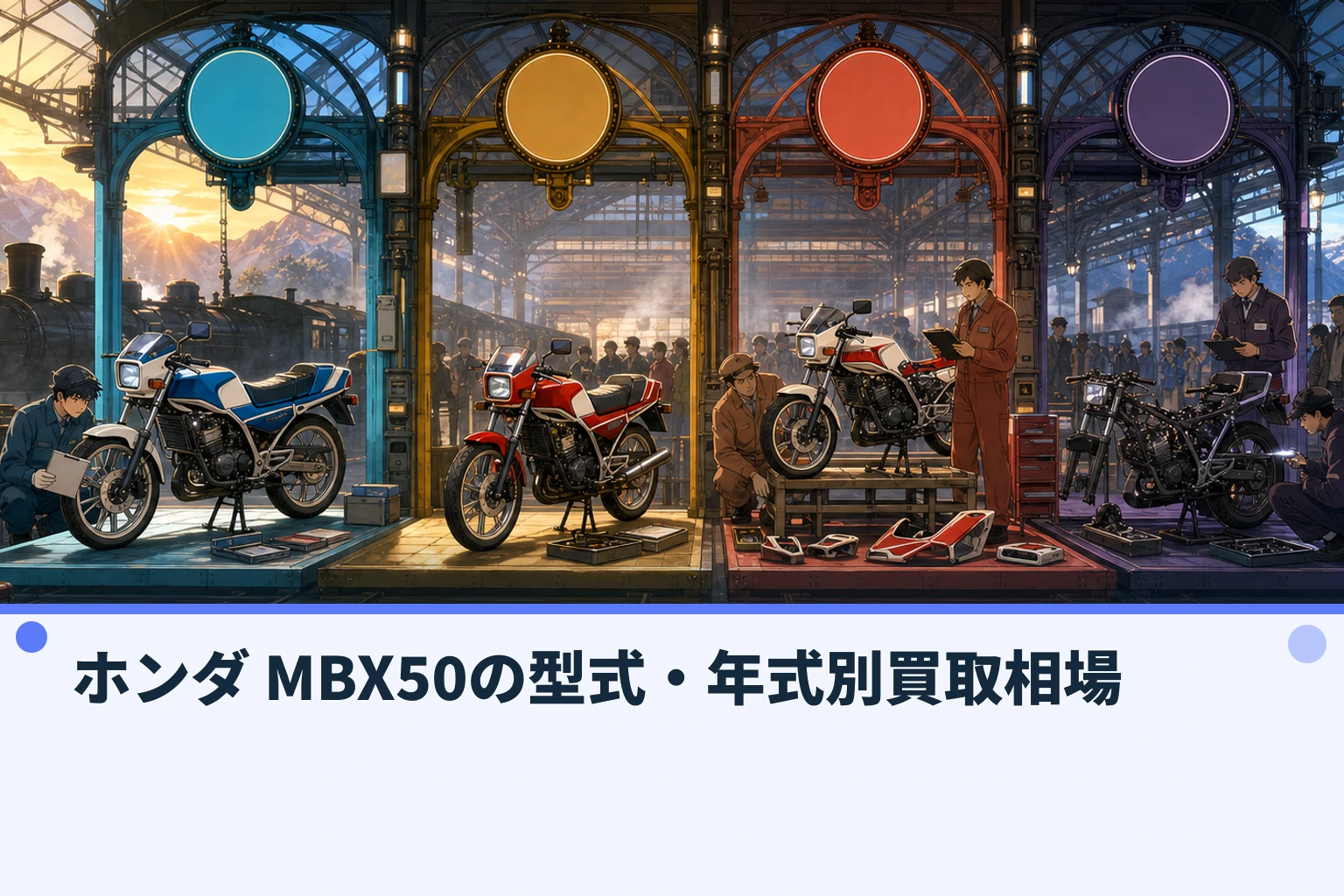 ホンダ MBX50の型式・年式別買取相場