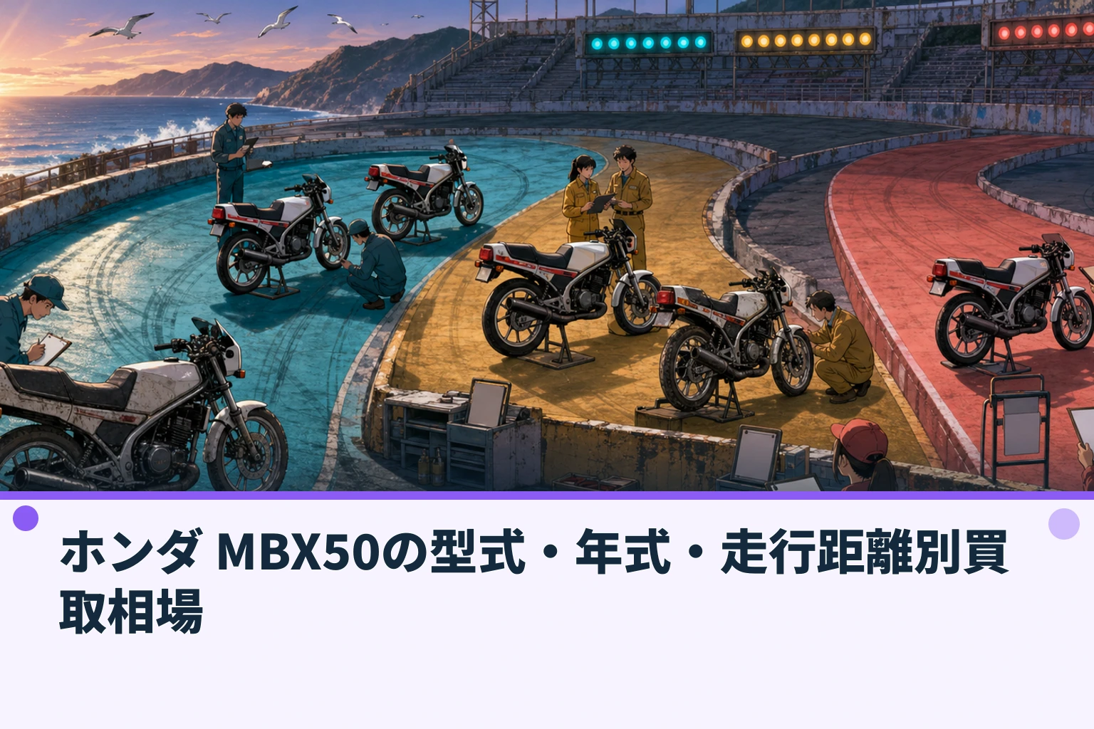 ホンダ MBX50の型式・年式・走行距離別買取相場