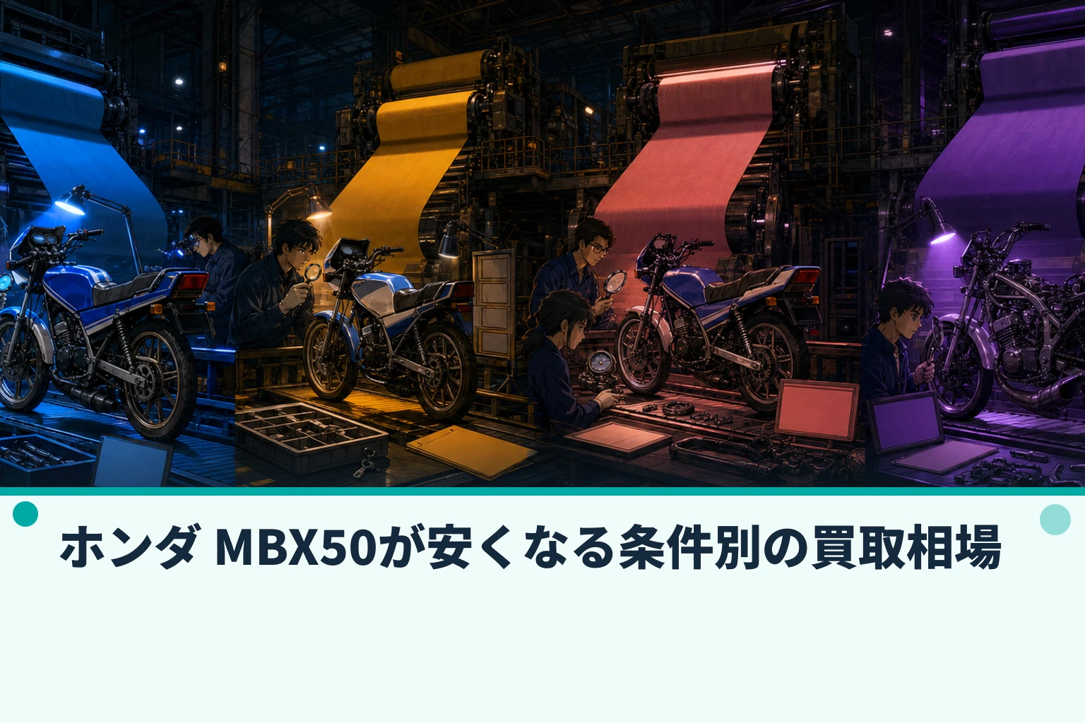 ホンダ MBX50が安くなる条件別の買取相場