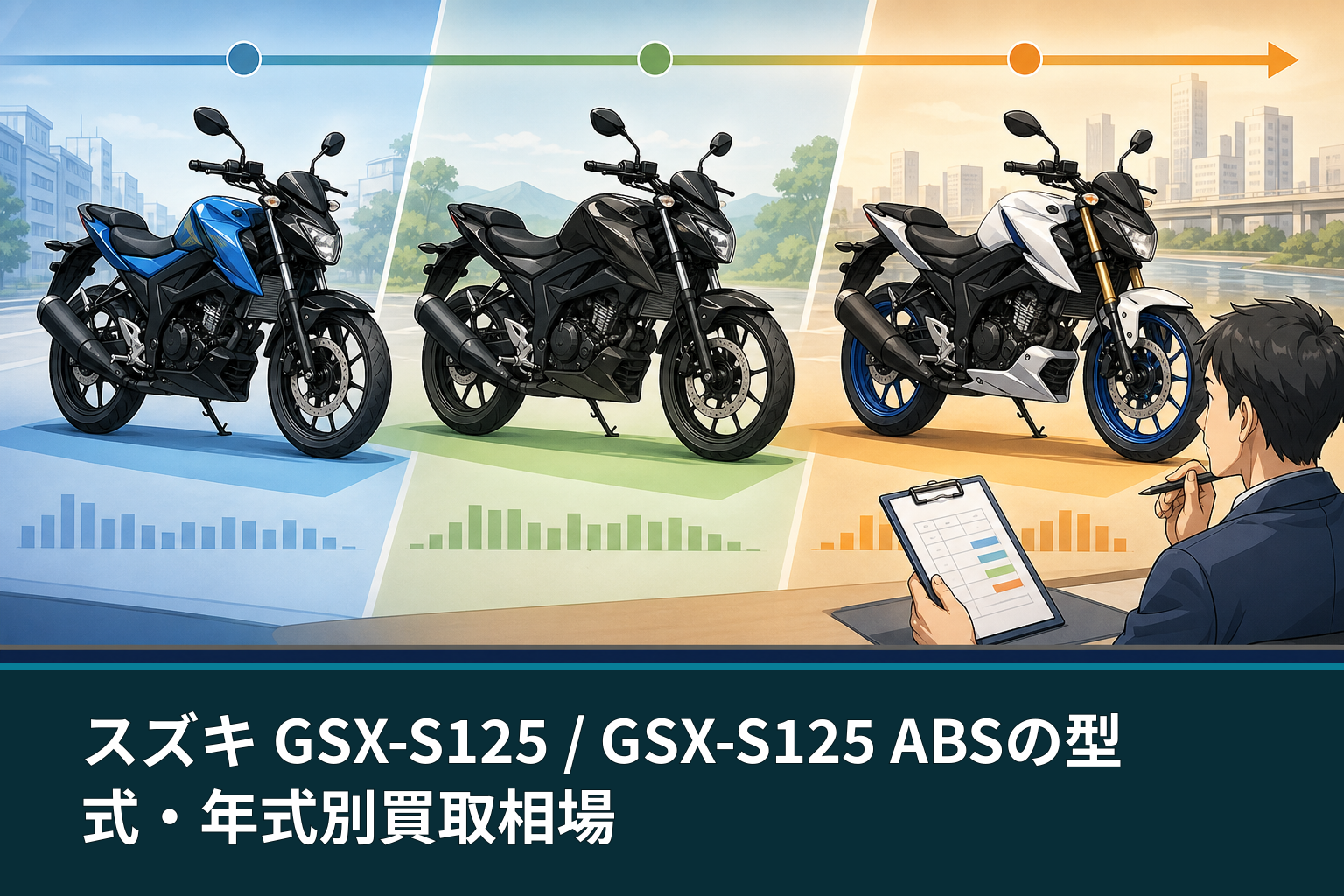 スズキ GSX-S125 / GSX-S125 ABSの型式・年式別買取相場