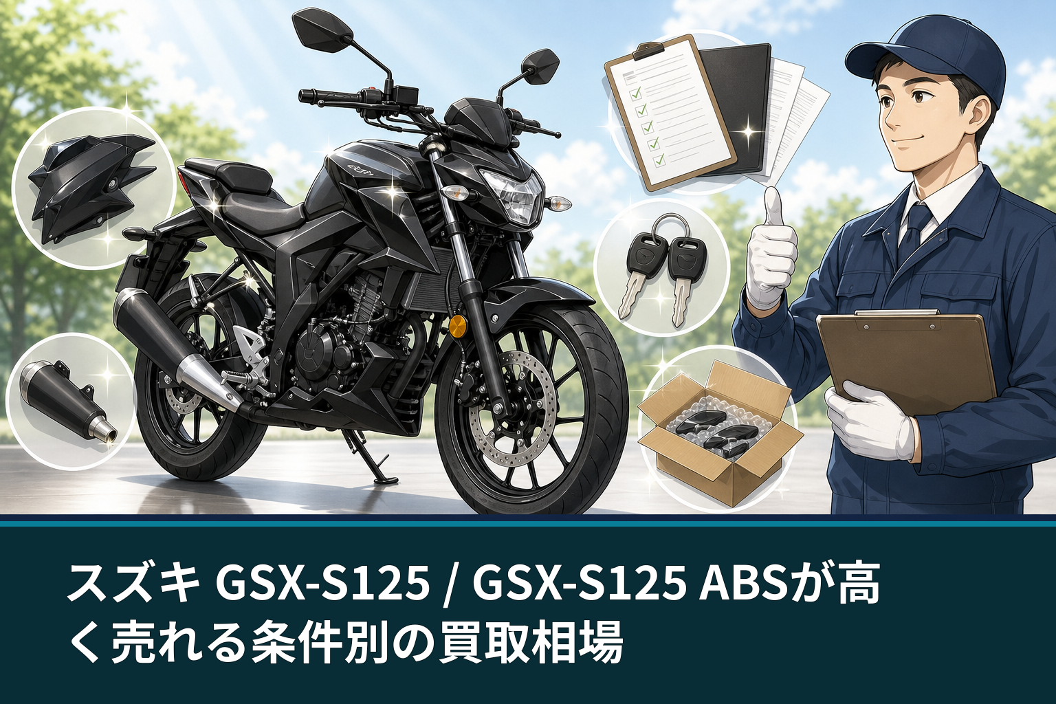 スズキ GSX-S125 / GSX-S125 ABSが高く売れる条件別の買取相場