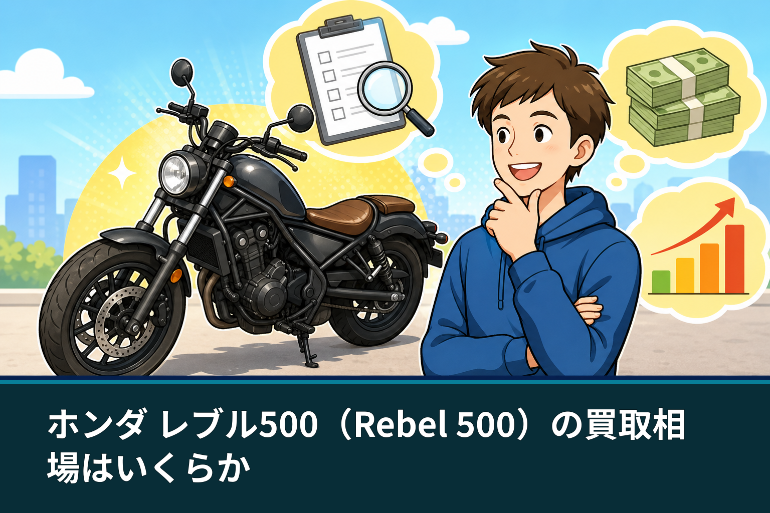 ホンダ レブル500(Rebel 500)の買取相場はいくらか