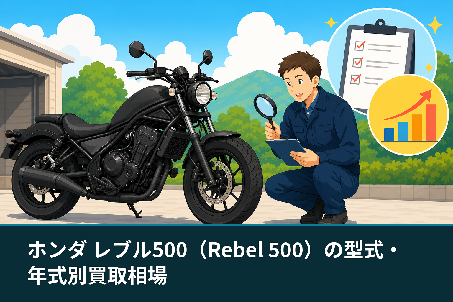 ホンダ レブル500(Rebel 500)の型式・年式別買取相場