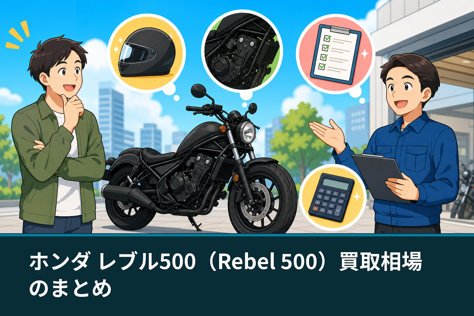 ホンダ レブル500(Rebel 500)買取相場のまとめ