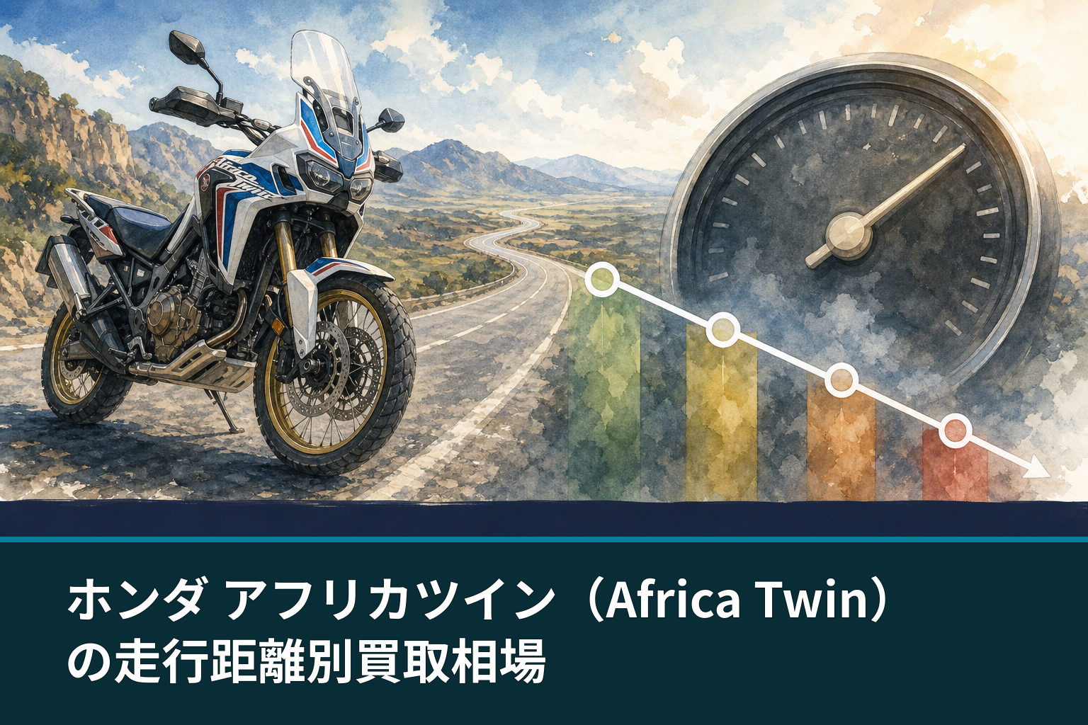 ホンダ アフリカツイン(Africa Twin)の走行距離別買取相場