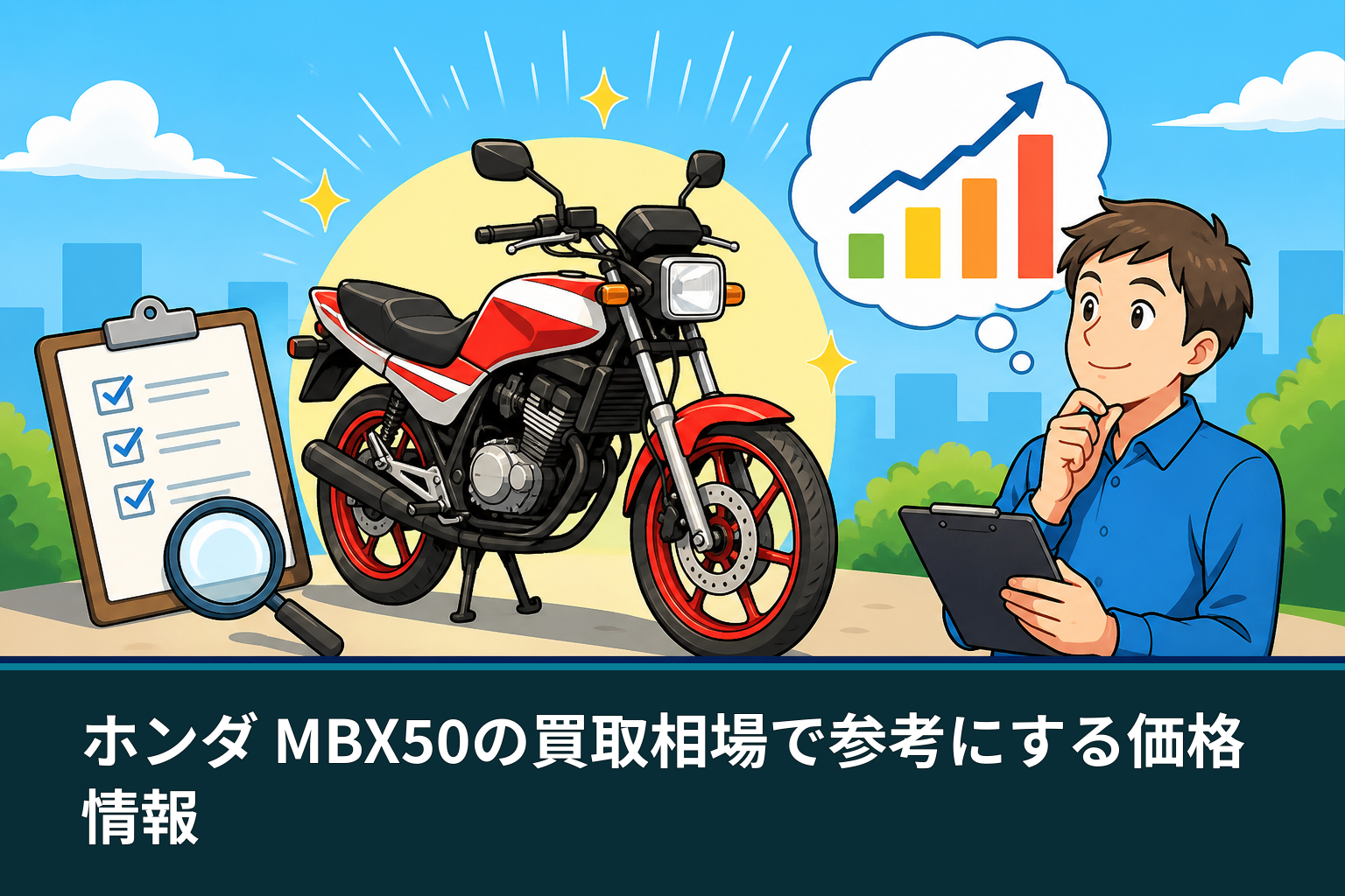 ホンダ MBX50の買取相場で参考にする価格情報