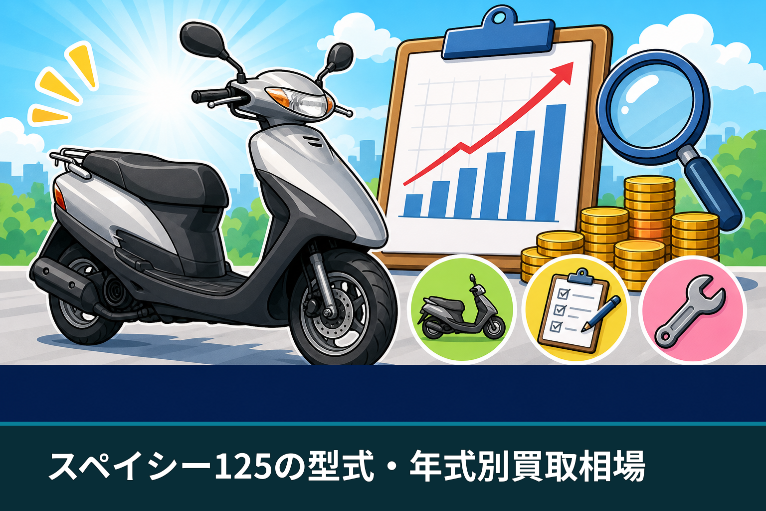 スペイシー125の型式・年式別買取相場