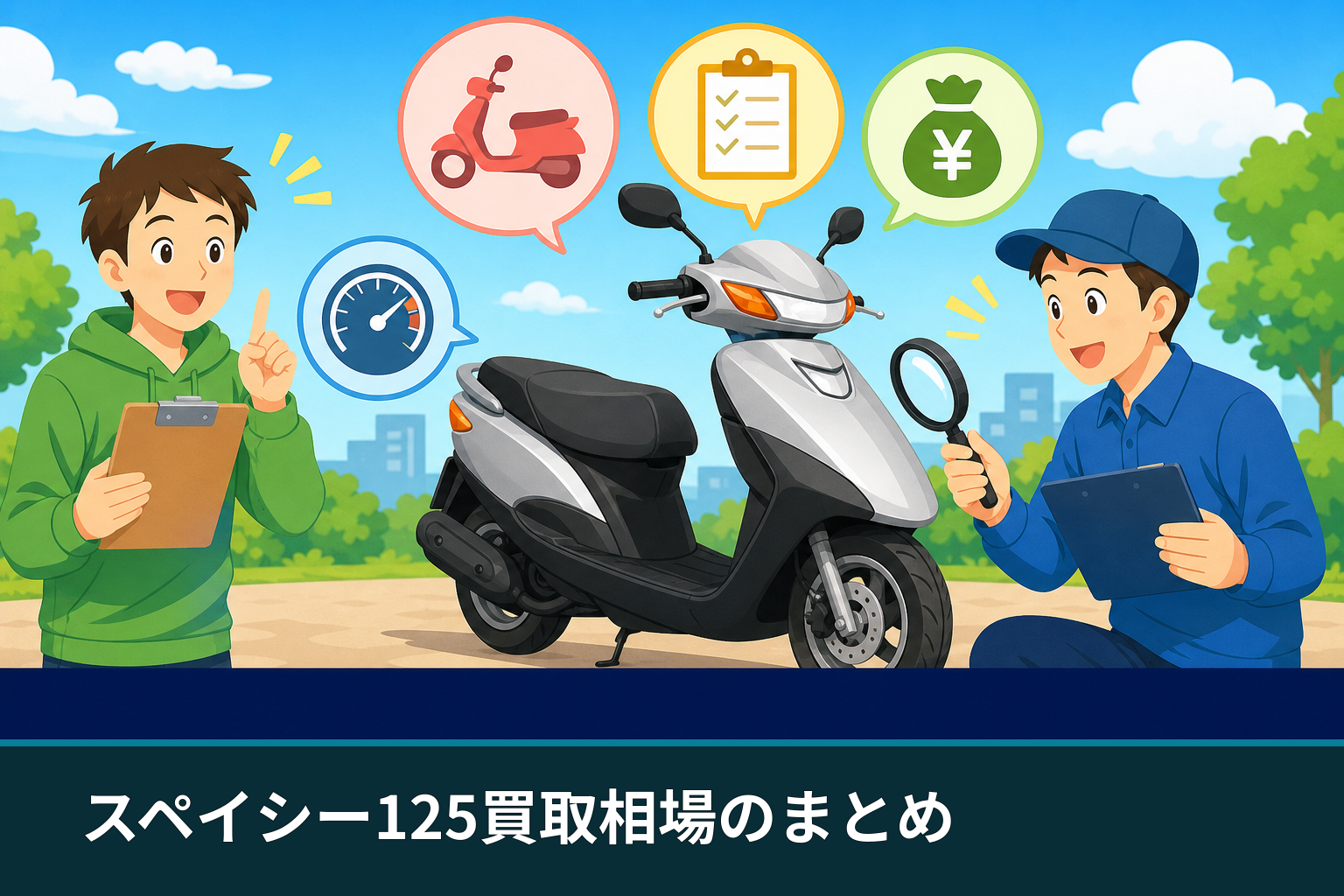 スペイシー125買取相場のまとめ