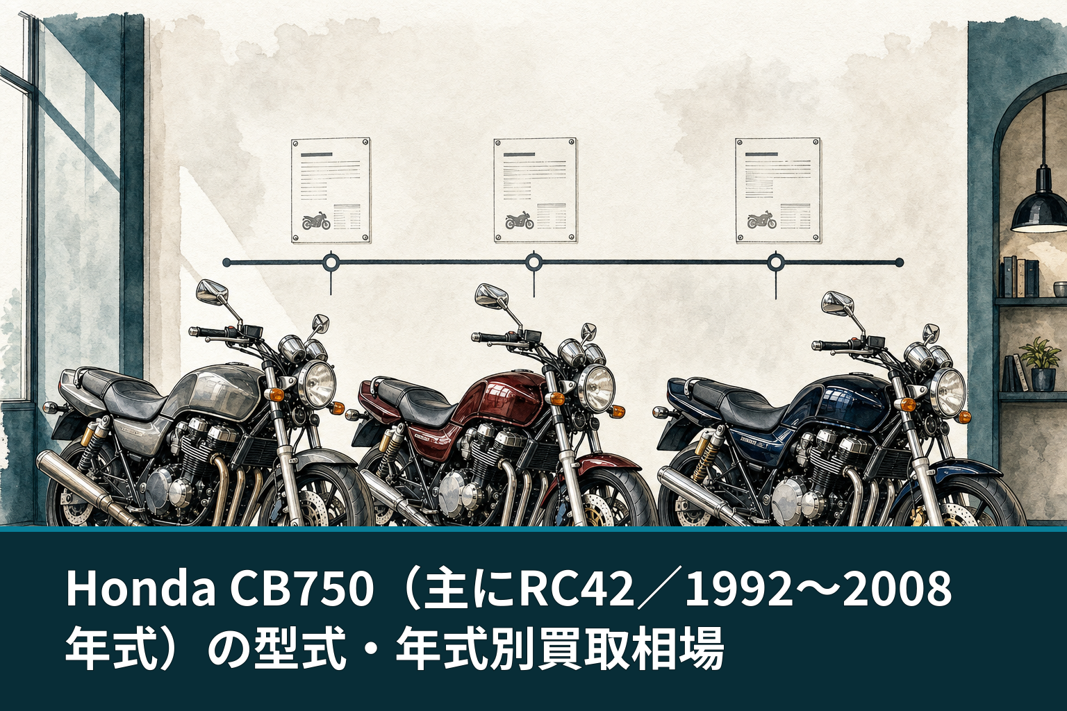 Honda CB750（主にRC42／1992〜2008年式）の型式・年式別買取相場
