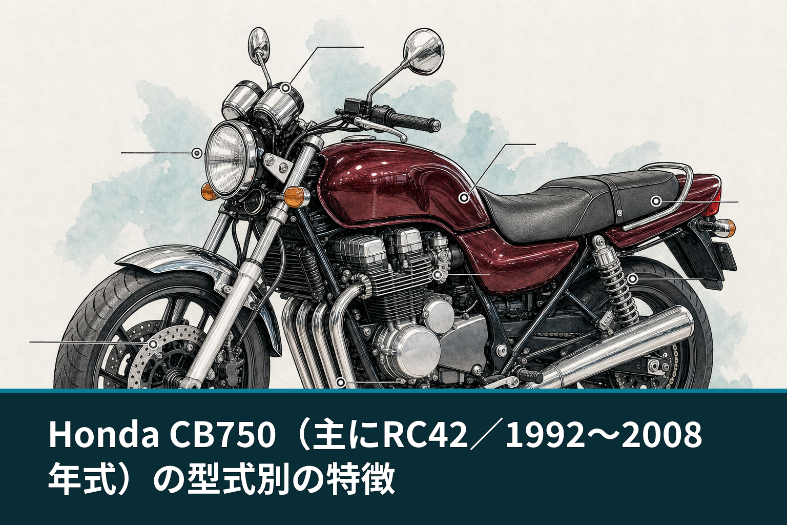 Honda CB750（主にRC42／1992〜2008年式）の型式別の特徴