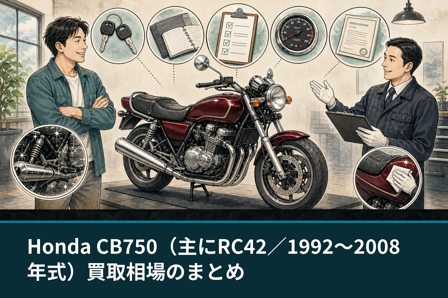 Honda CB750（主にRC42／1992〜2008年式）買取相場のまとめ