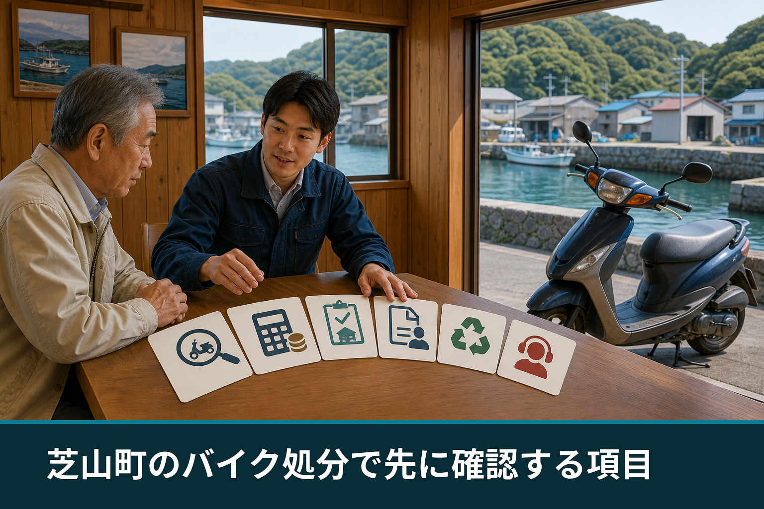 芝山町のバイク処分で先に確認する項目