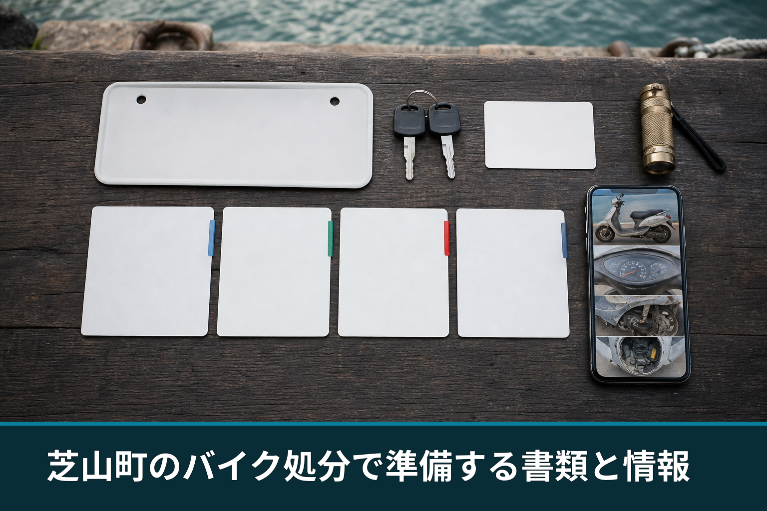 芝山町のバイク処分で準備する書類と情報