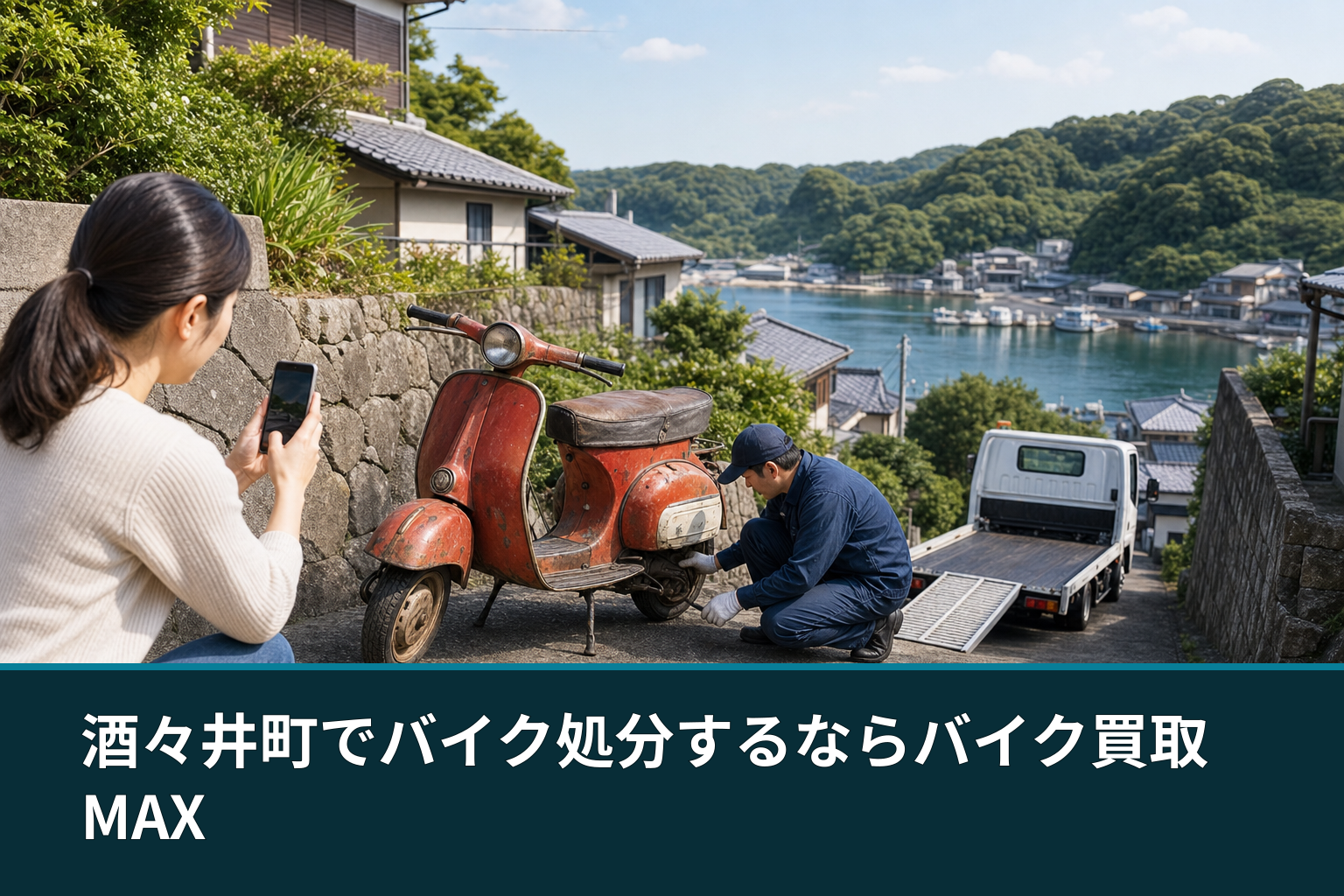 酒々井町でバイク処分するならバイク買取MAX