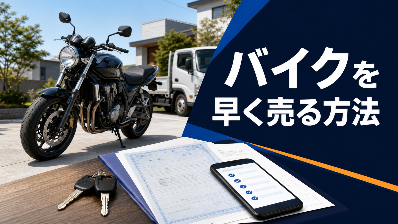 バイクを早く売る方法｜即日査定の準備・必要書類・注意点