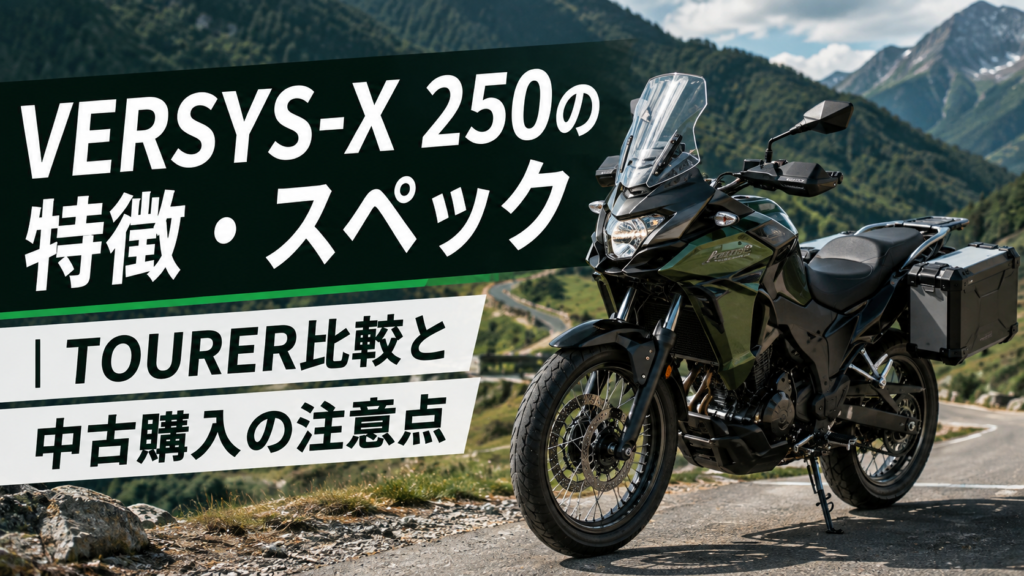 VERSYS-X 250の特徴・スペック｜TOURER比較と中古購入の注意点