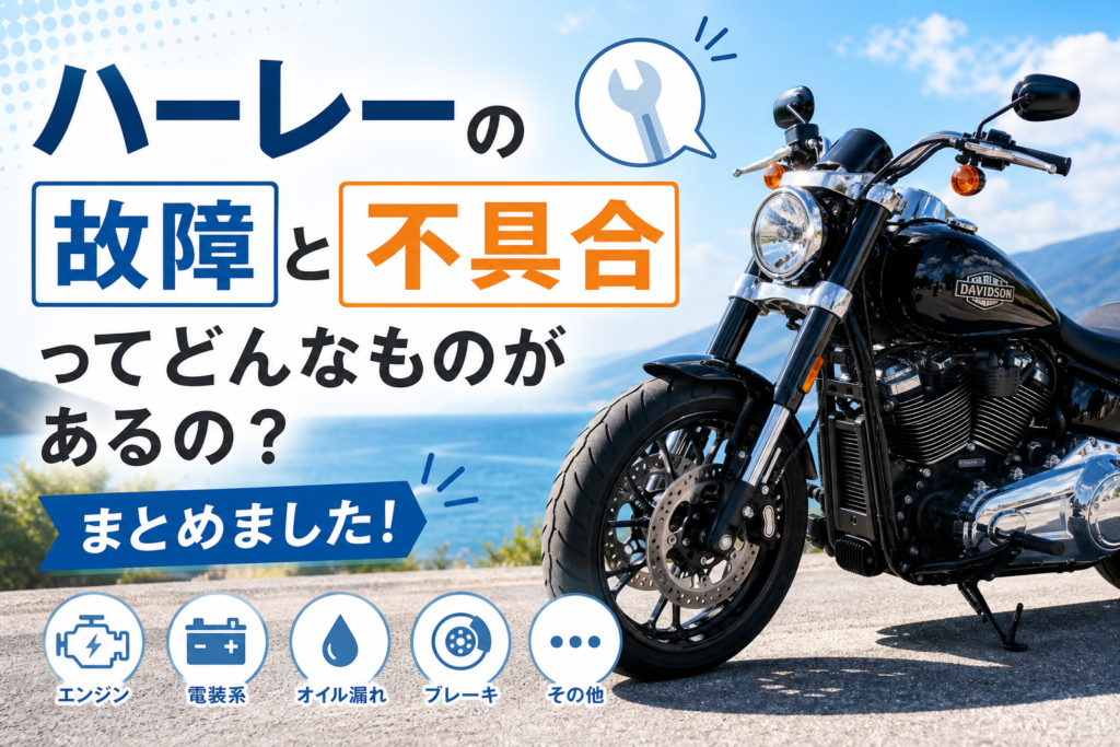ハーレーの故障と不具合ってどんなものがあるの？まとめました！