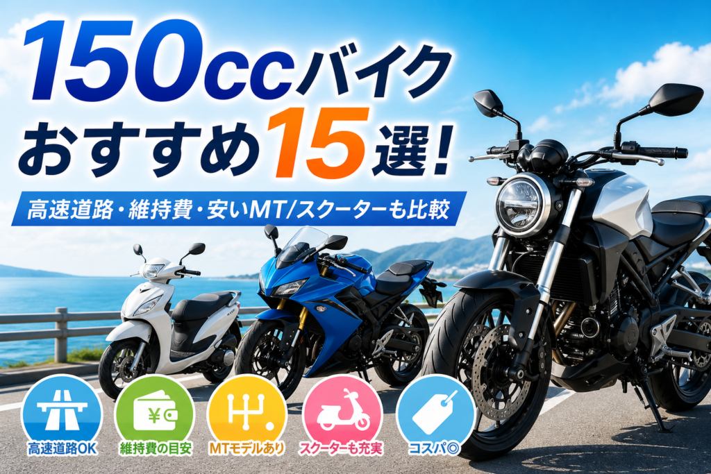 150ccバイクおすすめ15選｜安いMT・高速・維持費を一覧比較