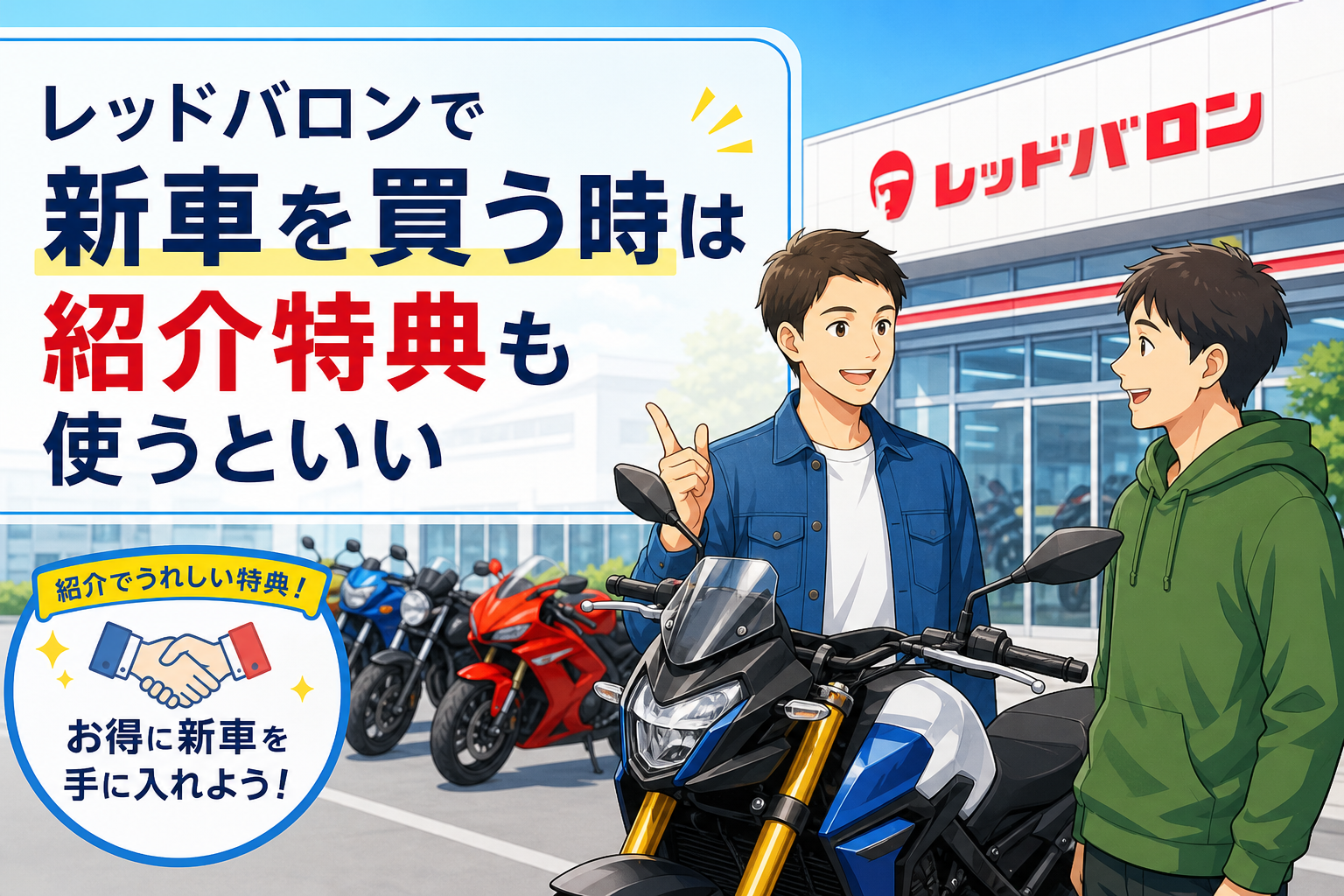 レッドバロンで新車を買う時は紹介特典も使うといい