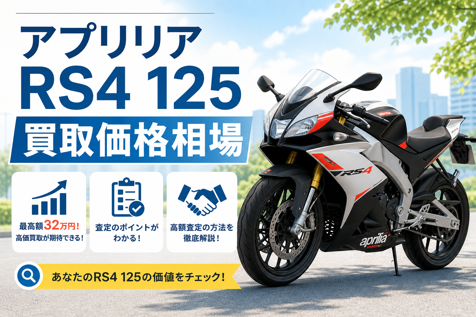 アプリリア　RS4 125買取価格相場