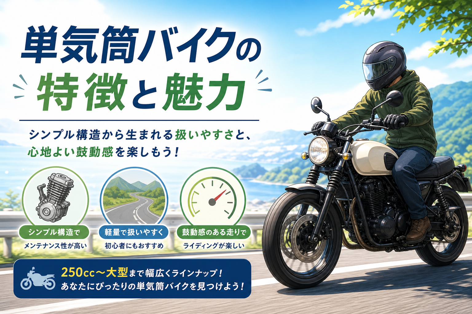 単気筒バイクの特徴と魅力