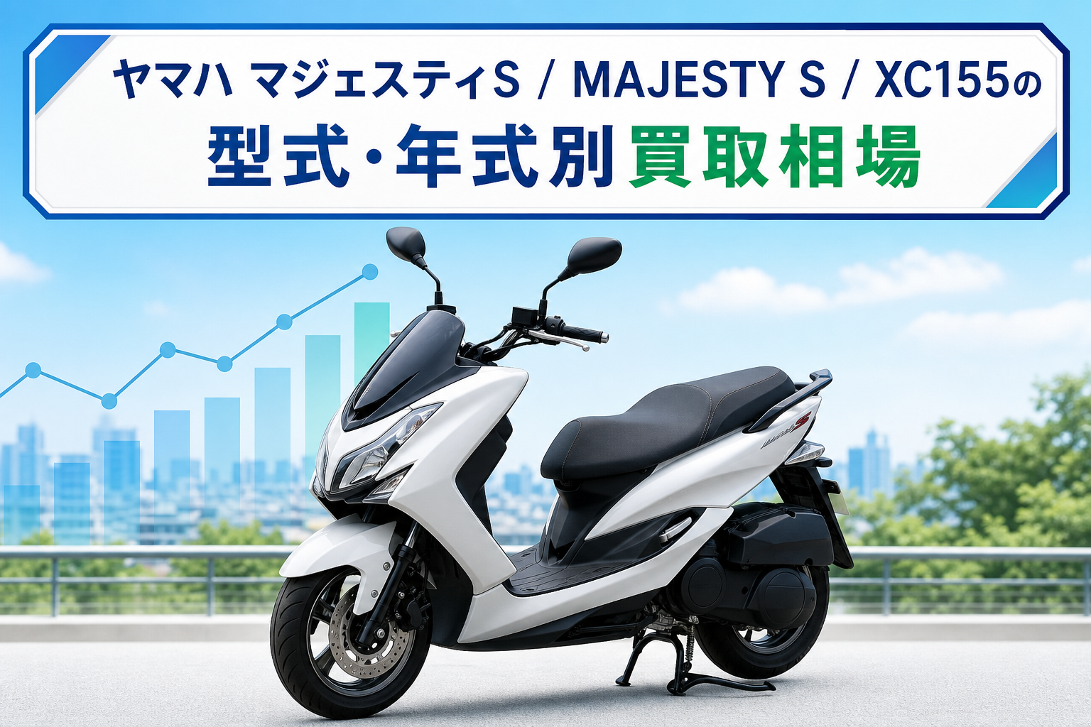 ヤマハ マジェスティS / MAJESTY S / XC155の型式・年式別買取相場