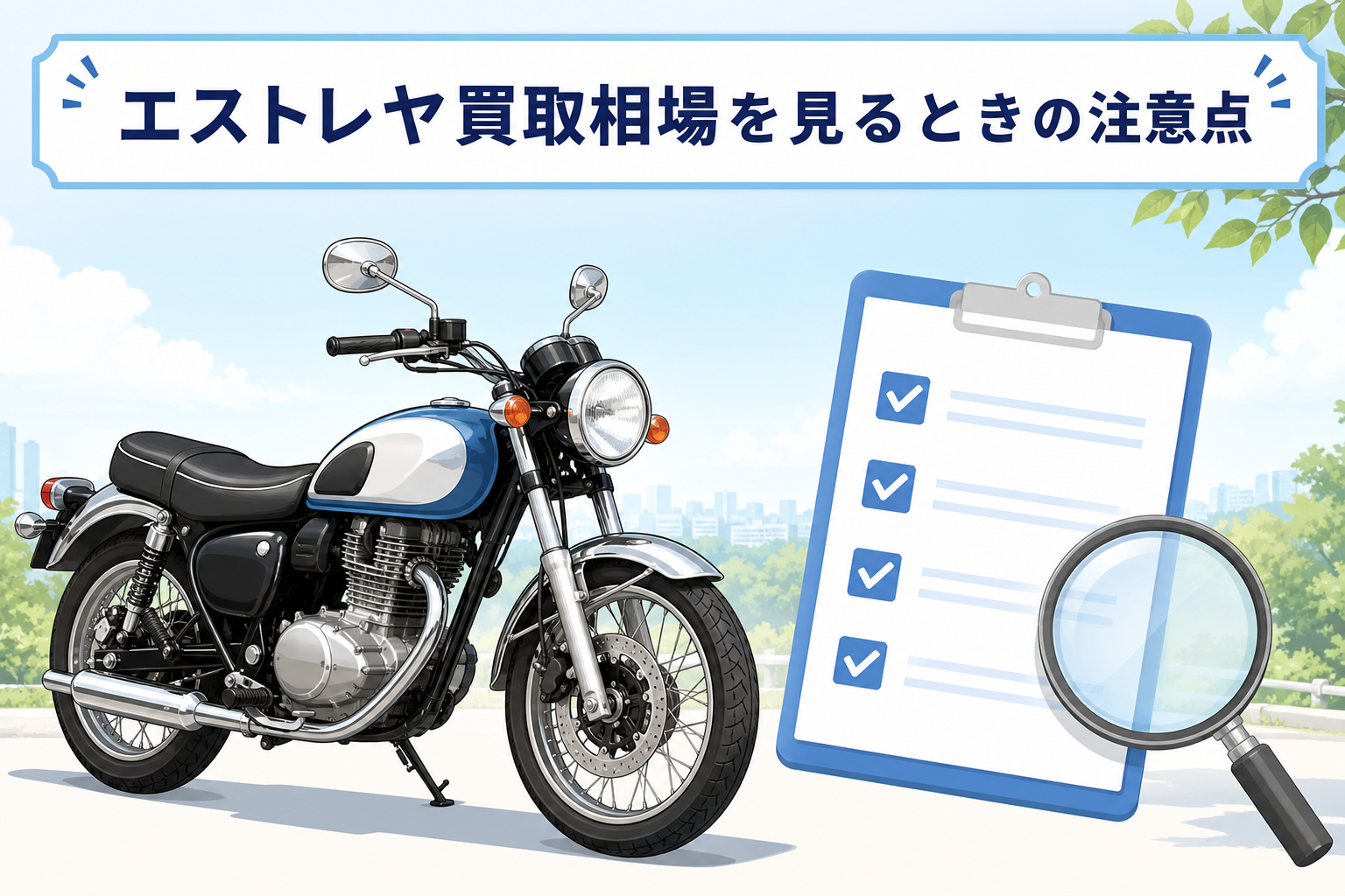エストレヤ買取相場を見るときの注意点
