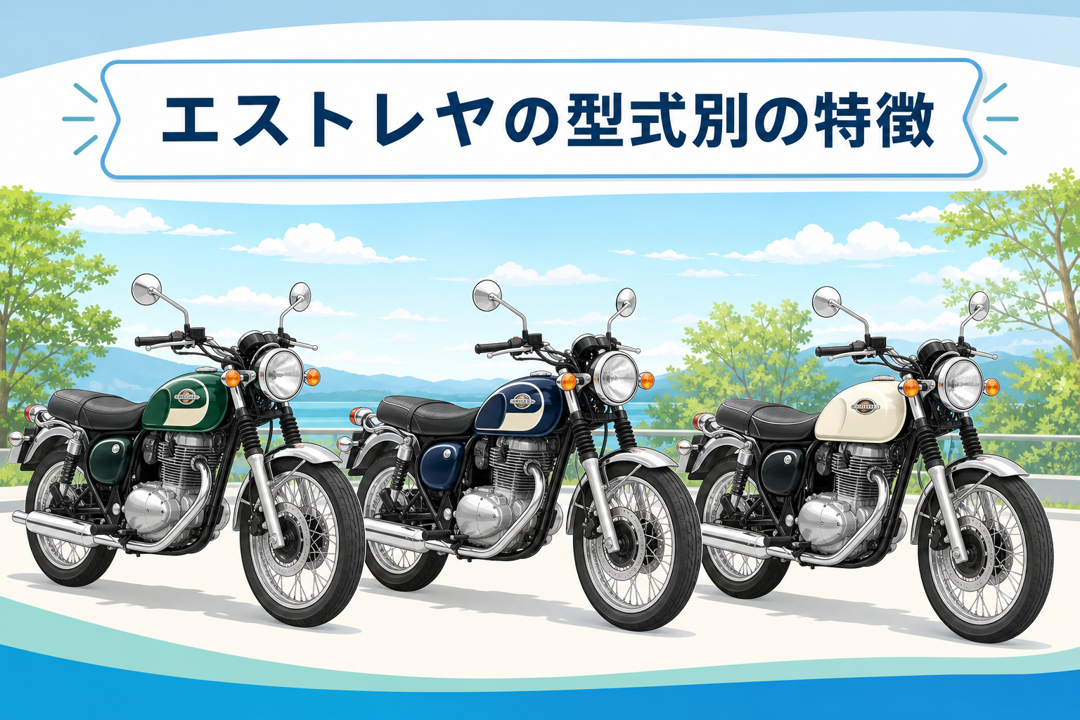 エストレヤの型式別の特徴
